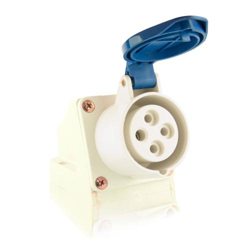 TOMADA INDUSTRIAL 32A 3P+T 9H AZ - FOX LUX