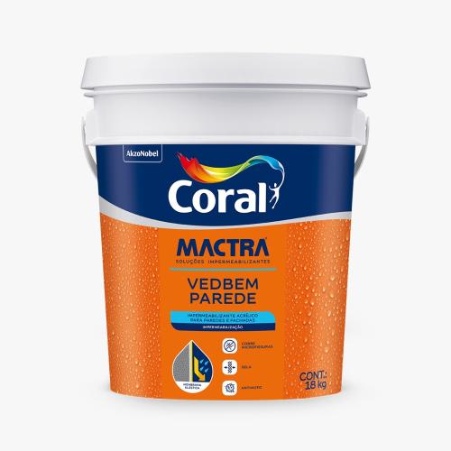 MACTRA VEDBEM PAREDE 18KG - CORAL MACTRA